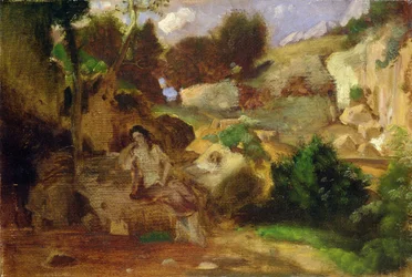 Landschaft mit der reuigen Magdalena